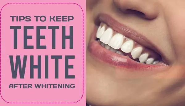 How should I maintain my teeth after whitening?